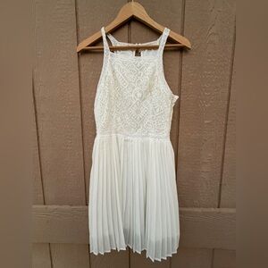 Holister White Lace Bodice Dress Sz M